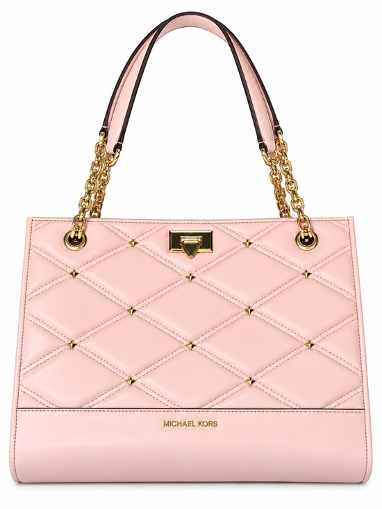 Michael Kors Handbags - Michael Kors Pink Serena Leather Tote Large East West Powder Blush